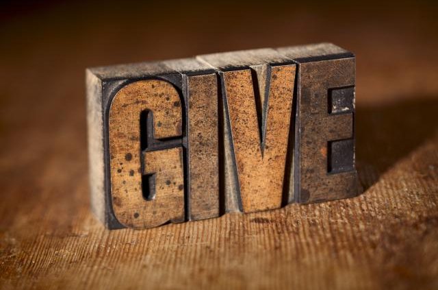 GIVE to charity